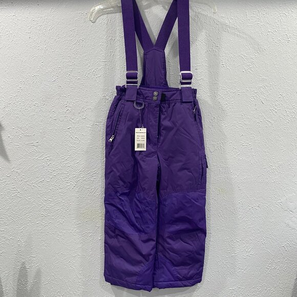 Weatherproof 32 degrees, kids winter ski/snow pants size XS 5/6 in purple NWT. - Picture 1 of 9